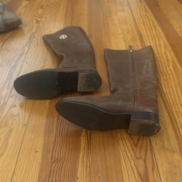 Brown tall riding boots Tory Burch 8.5, good condition - Picture 4 of 14